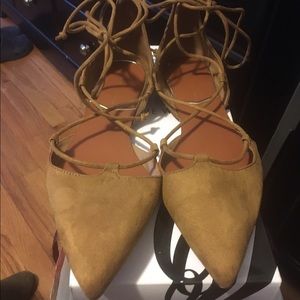 Zara Basic Collection Flat Tie-up Shoes