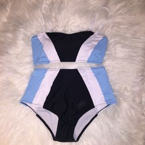 High waisted bathing suit