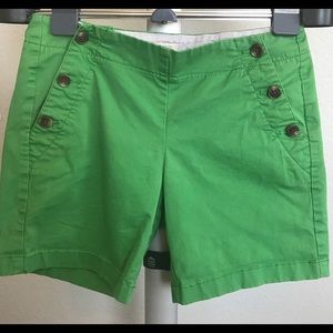 J Crew women's shorts. Button sides. Size 4.