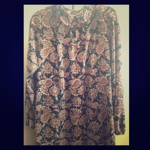 Peter Pan collar paisley dress