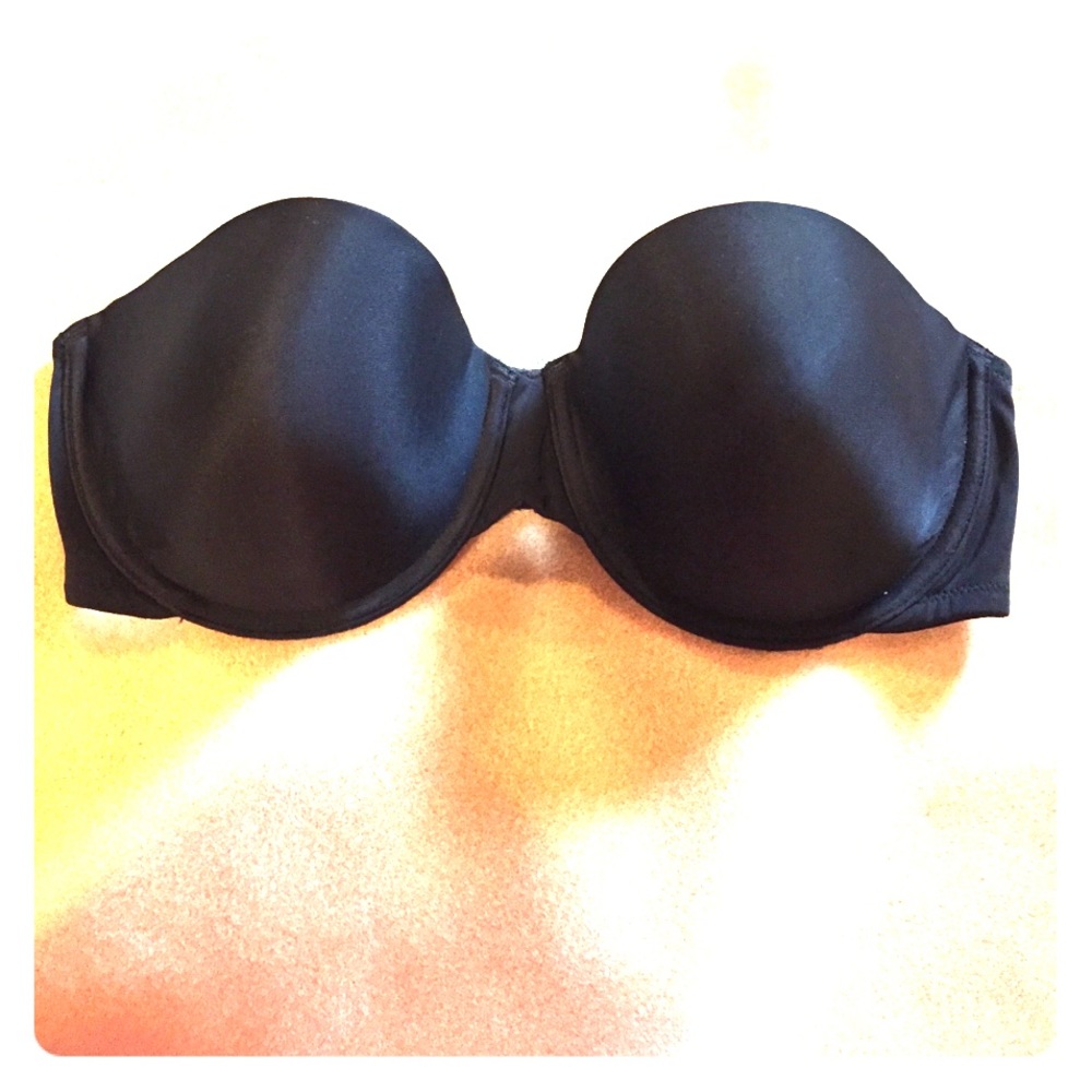 Black strapless bra - 38C