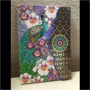 Gorgeous peacock themed journal (never used)