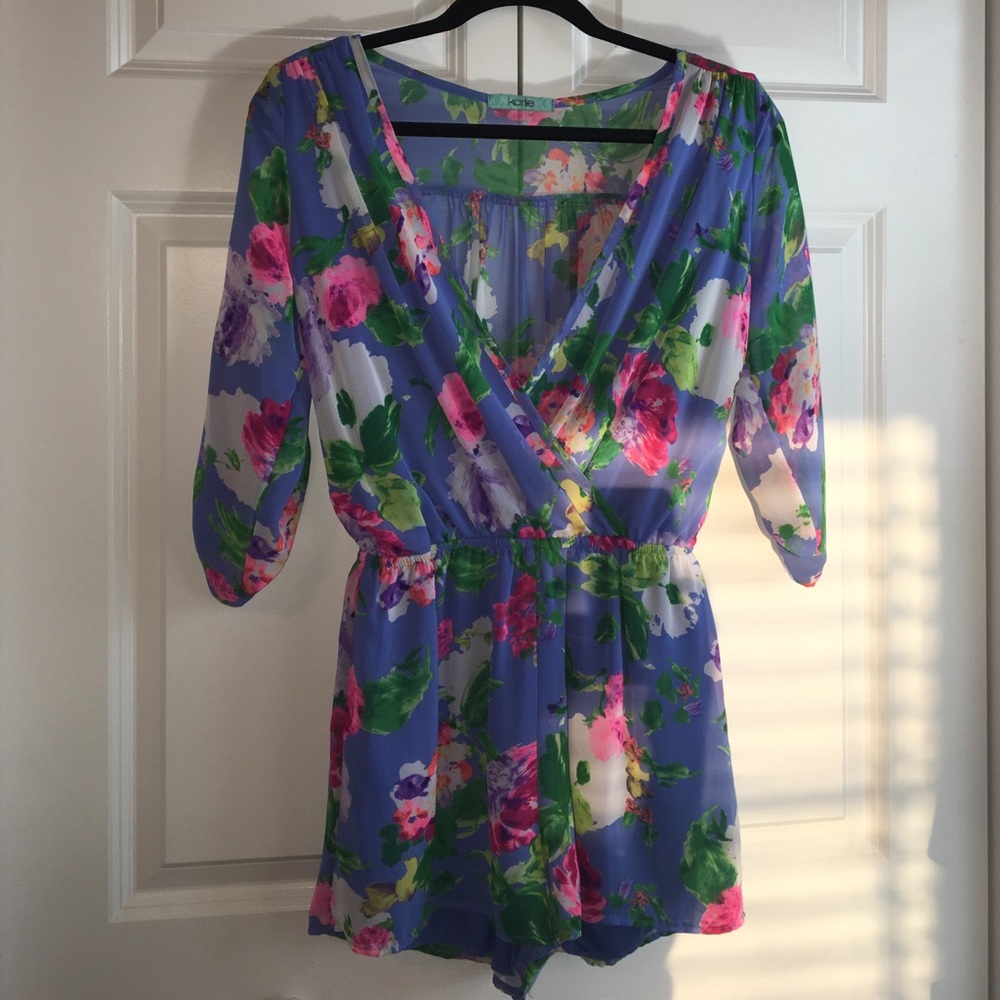 SOLD-Floral romper