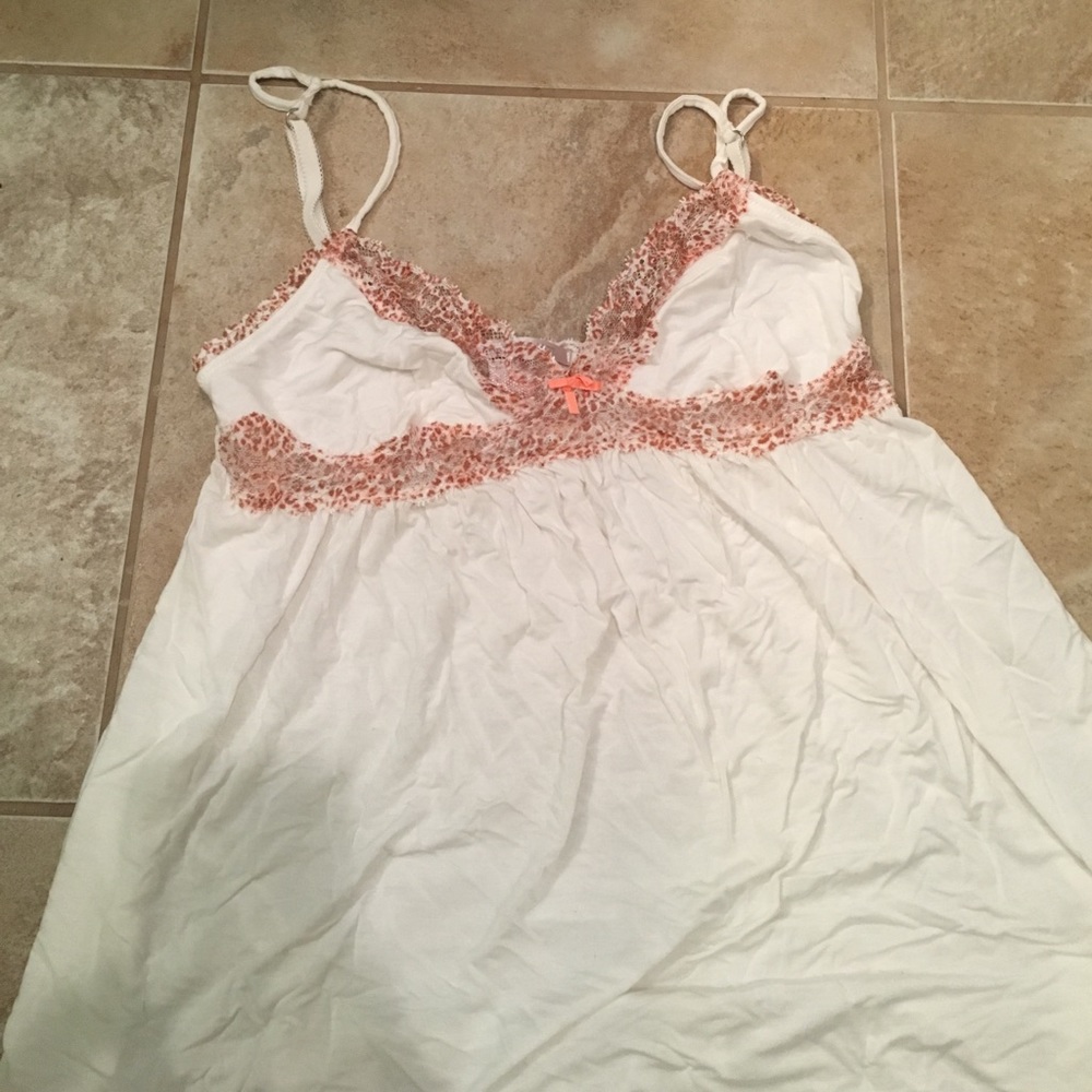 White with Animal Print Sexy Cami