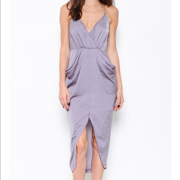 Drapey Surplice V-Neck Dress - Picture 2 of 8