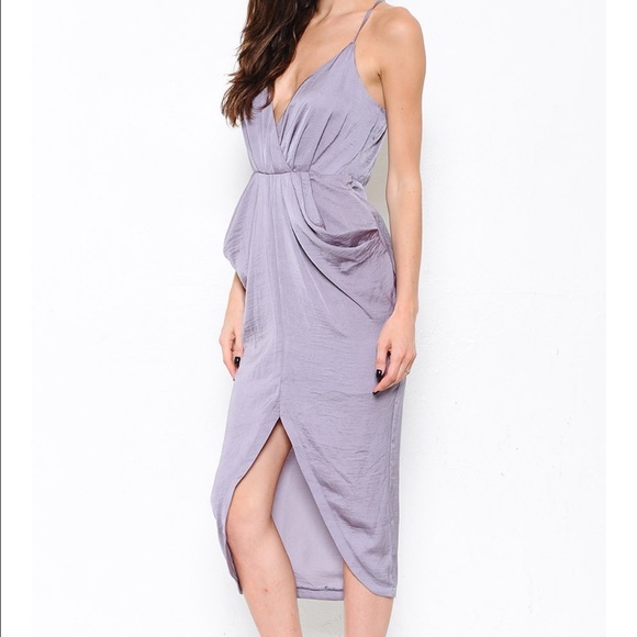 Drapey Surplice V-Neck Dress - Picture 3 of 8