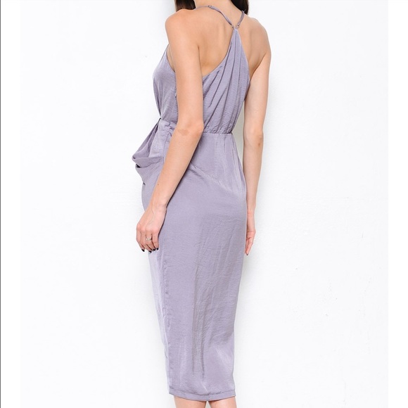 Drapey Surplice V-Neck Dress - Picture 6 of 8