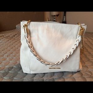 white michael kors purse