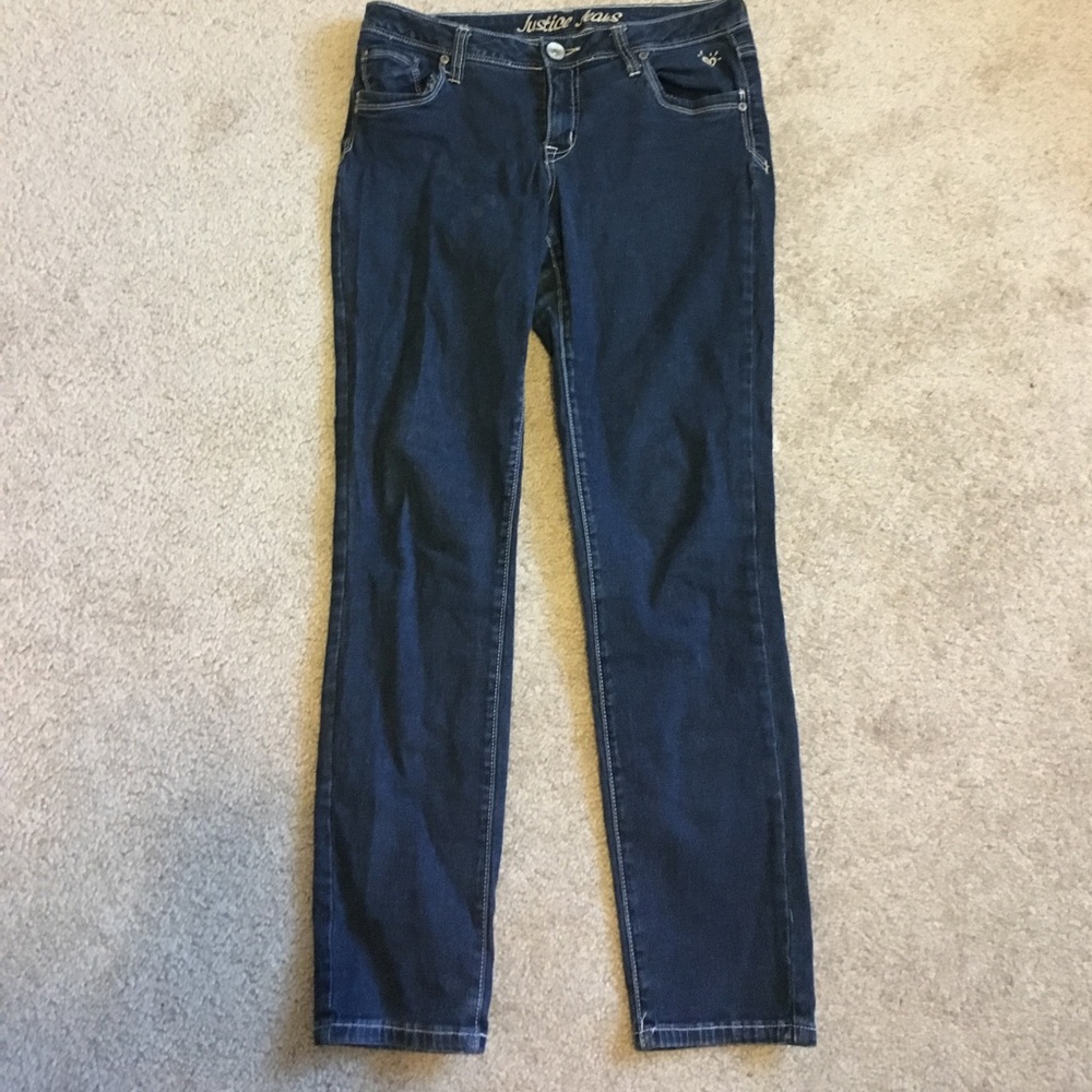 Justice Jeans girl skinny  jeans US size  12 1/2