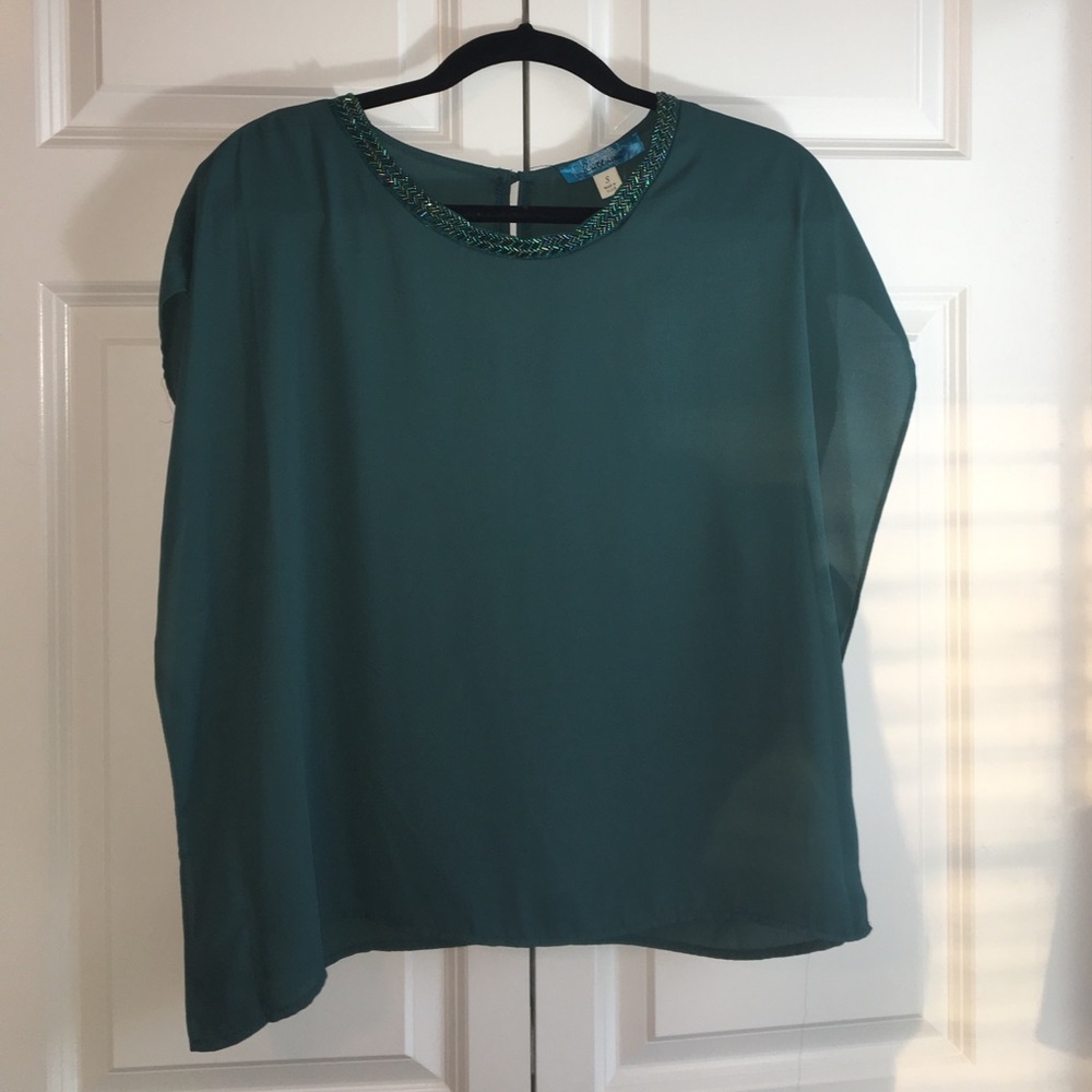 🌸SOLD🌸Green Flowy top