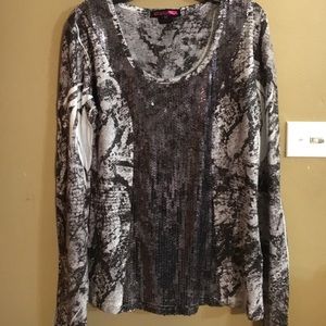 ☂️Long Sleeve sequins Top