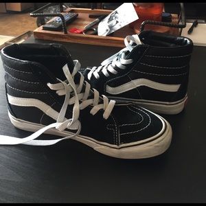 Black High top old skool vans