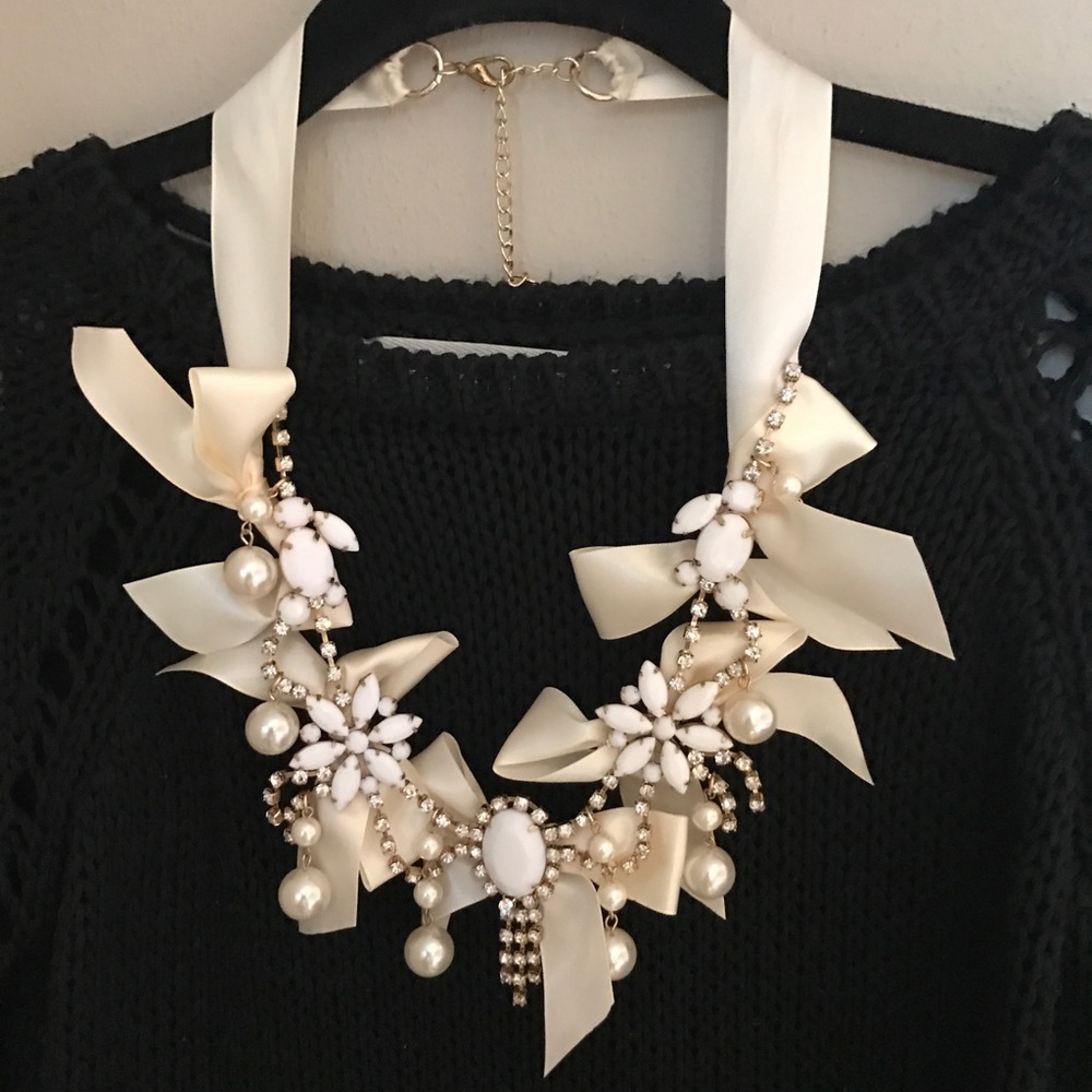New Custom Designed Satin Statement Necklace - image 1