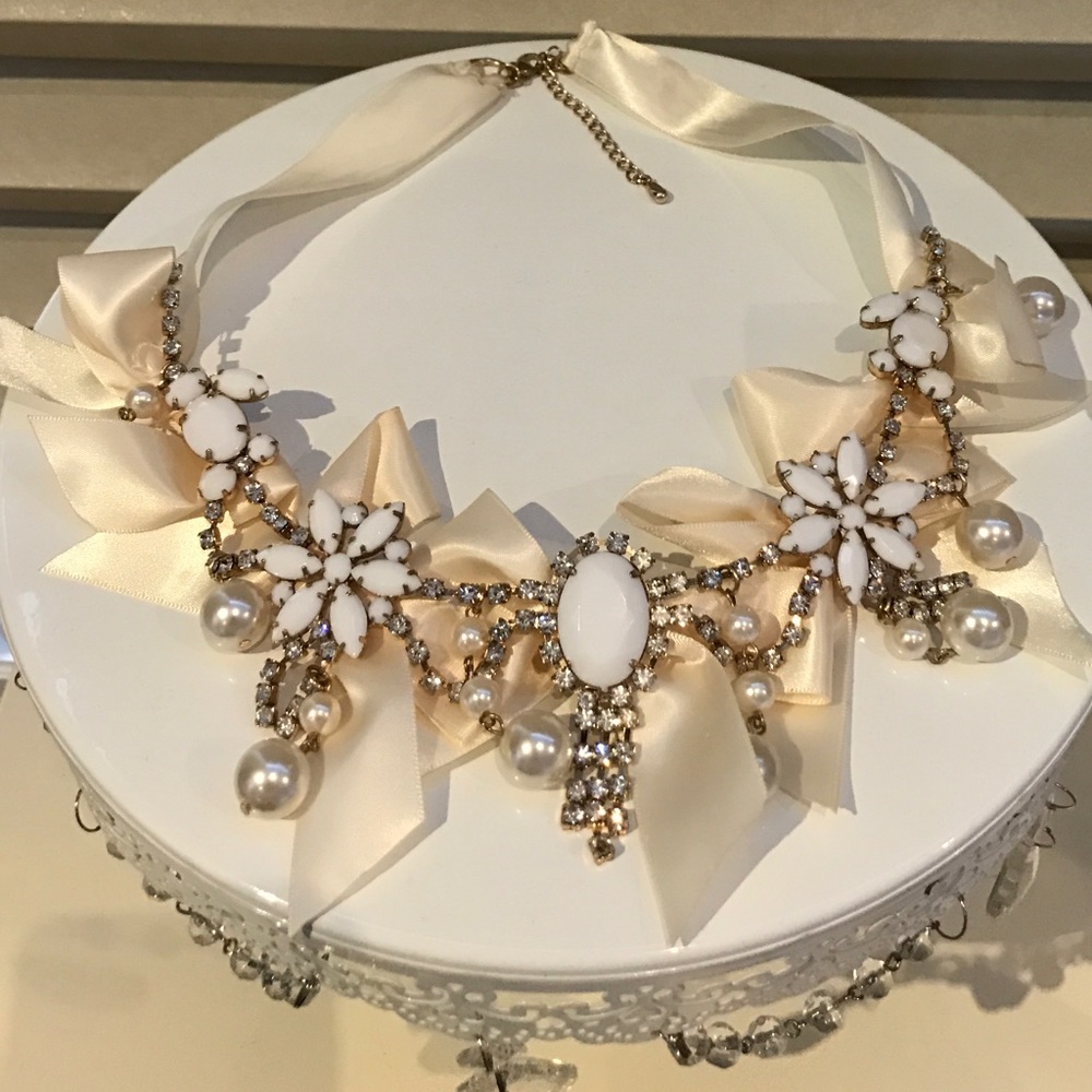 New Custom Designed Satin Statement Necklace - image 2