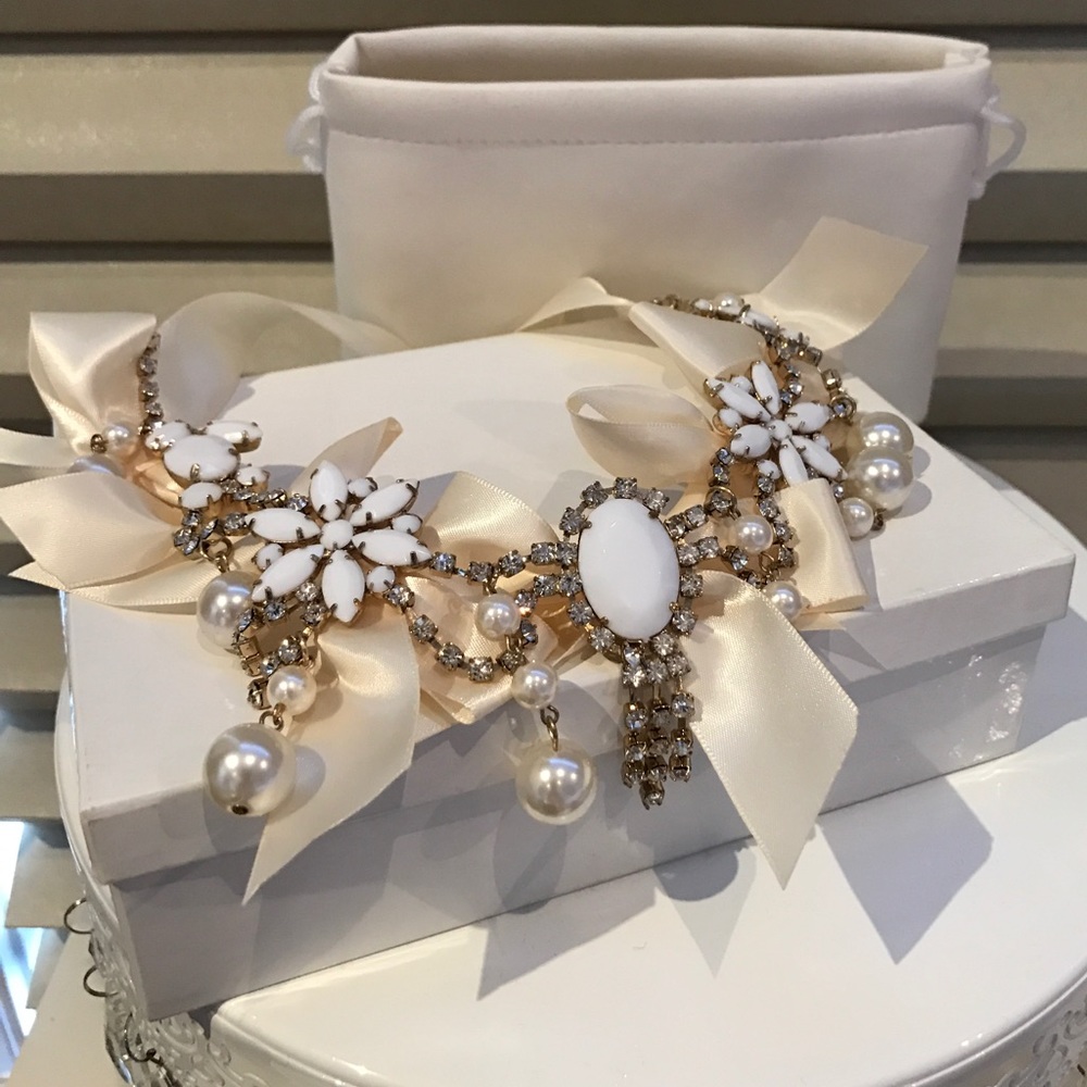 New Custom Designed Satin Statement Necklace - image 3