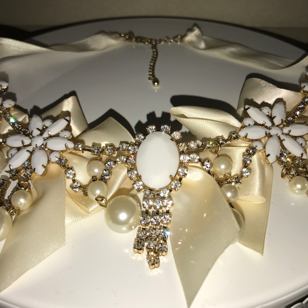 New Custom Designed Satin Statement Necklace - image 5