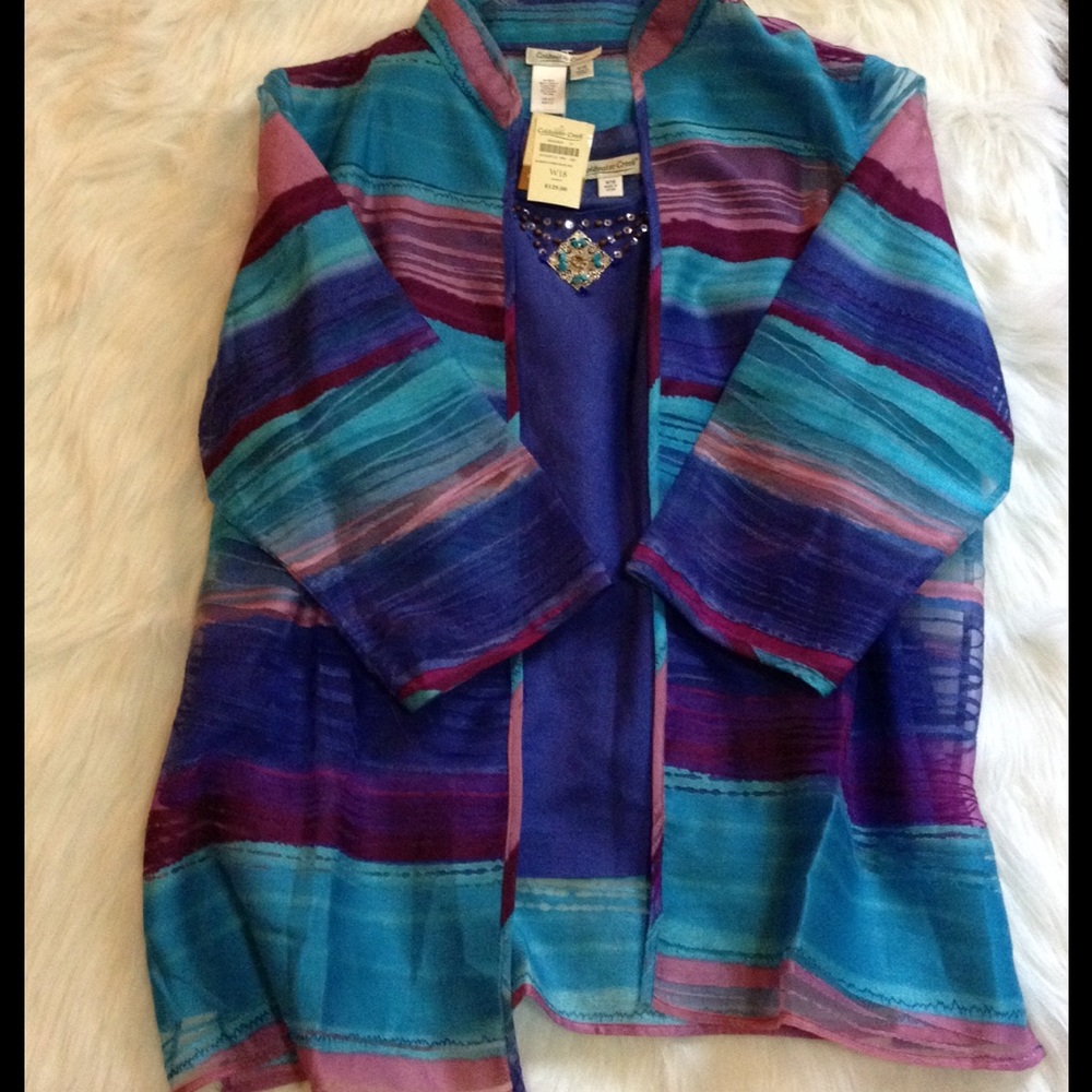 ✨MAKE AN OFFER!!💕Coldwater Creek Tank&jacket