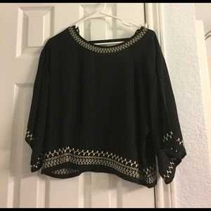 Long sleeve black top