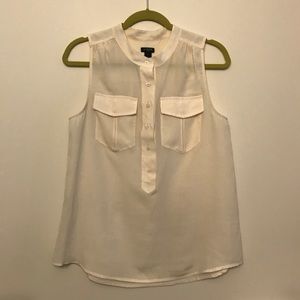 White J. Crew Blouse Size 6