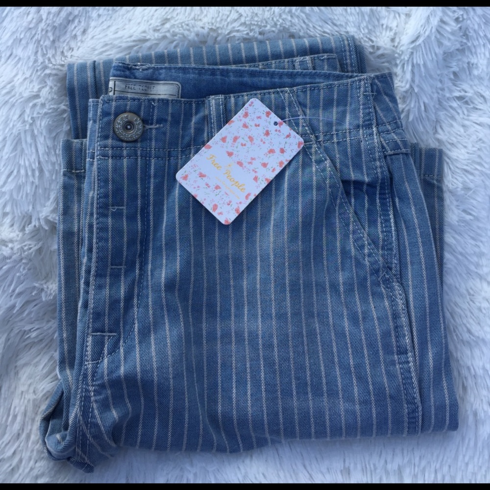 Final drop🔥Free people solar blue jeans striped - Picture 5 of 6