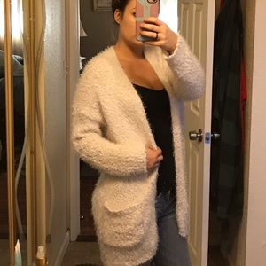 Furry cardigan