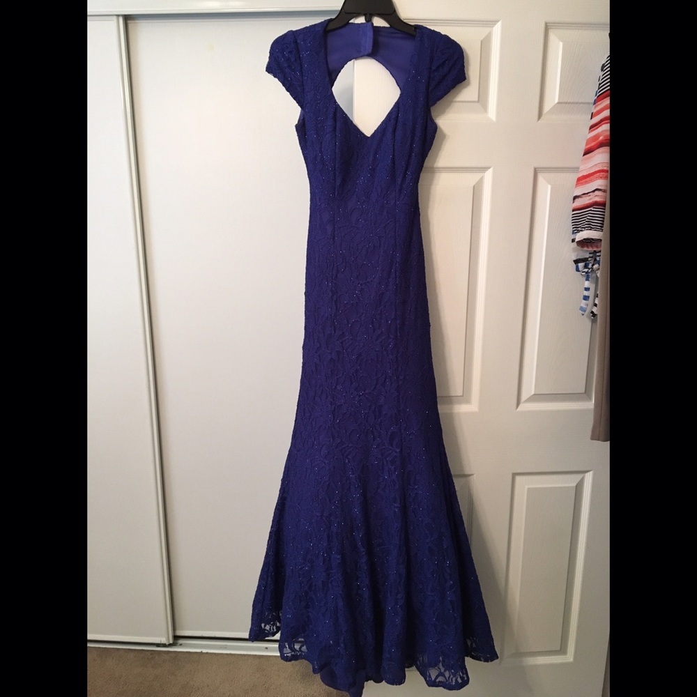 Royal Blue Sparkly Prom Dress