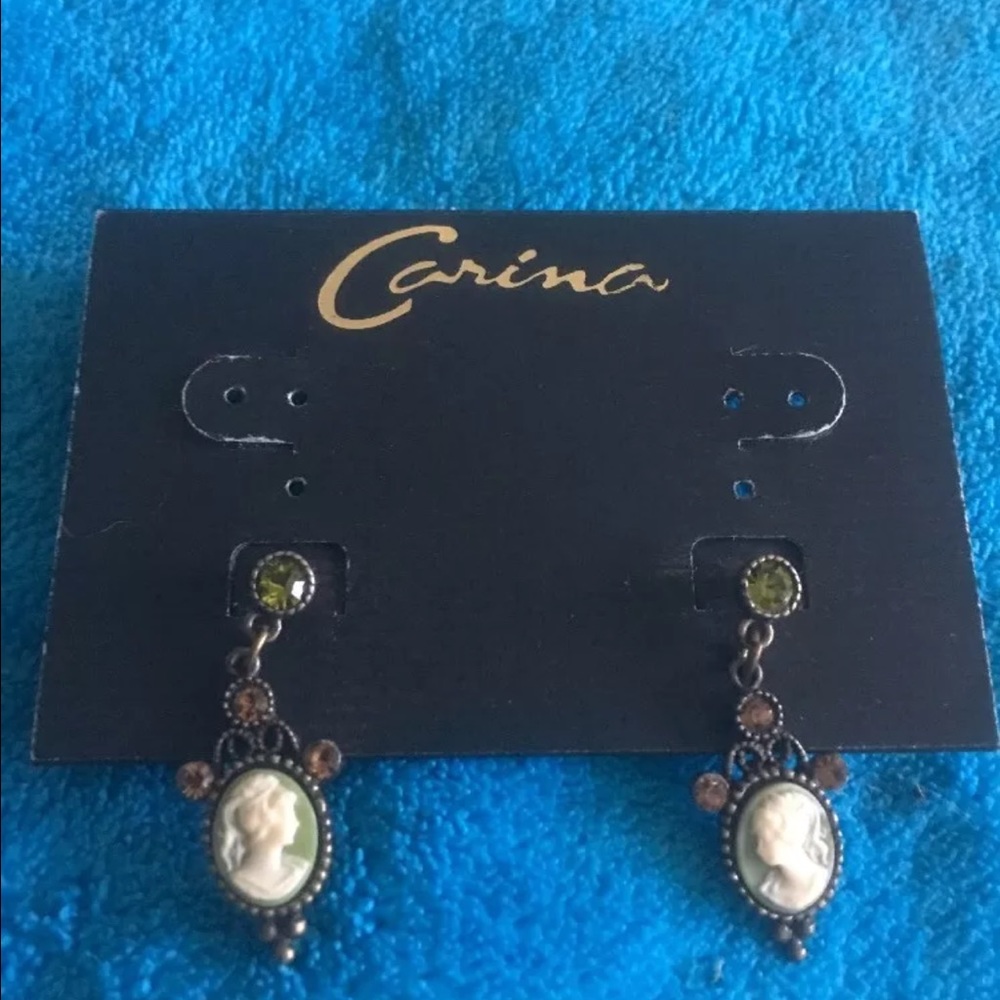 Carina cameo earrings