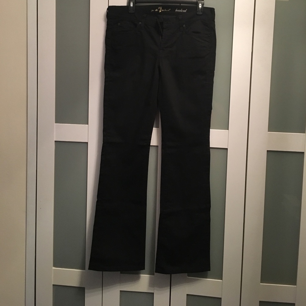 7 for All Mankind  Black Bootcut Jeans