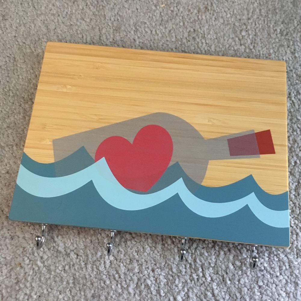 Wall keys holder - "Message in a Bottle"