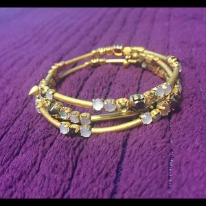 Stella & Dot Gold Beaded Bracelet