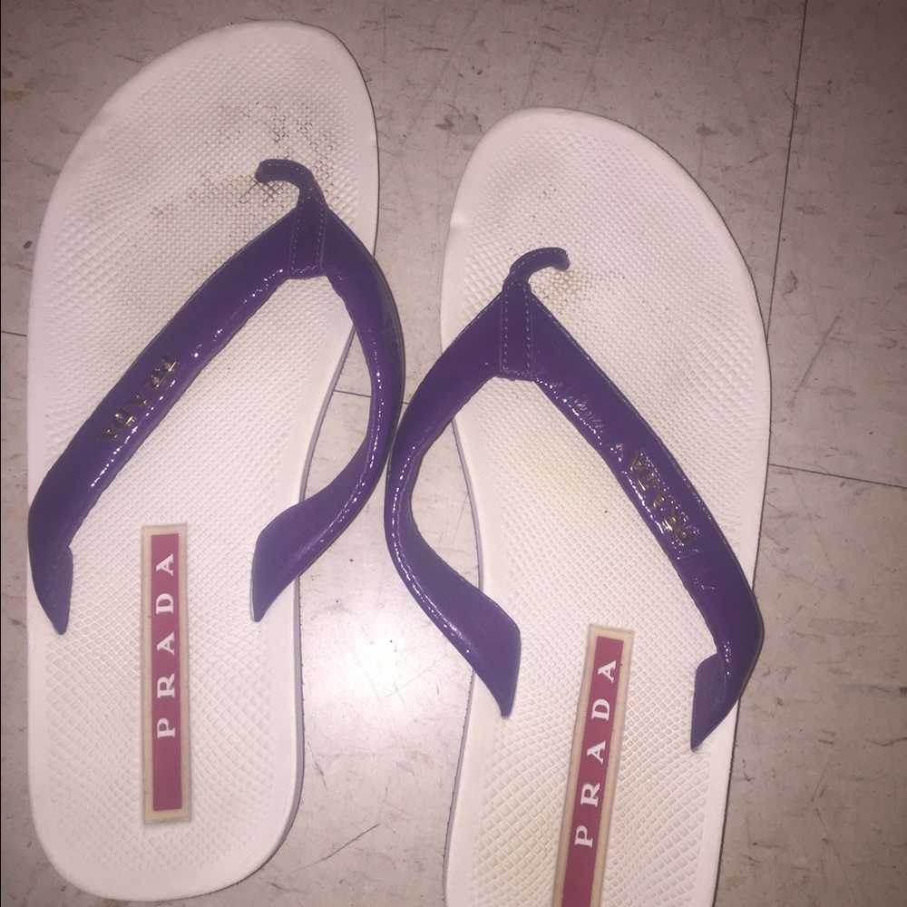 Prada flip flops
