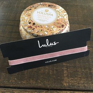 Lulu's mauve choker necklace