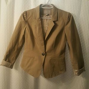 H&M Khaki Twill Blazer
