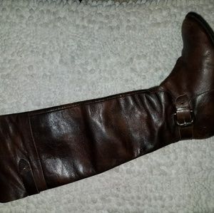 Brown leather boots (guess)