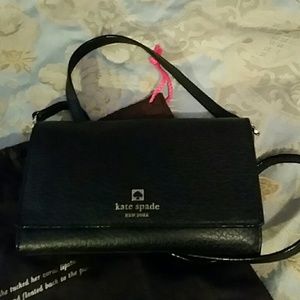 Black Kate Spade crossbody bag