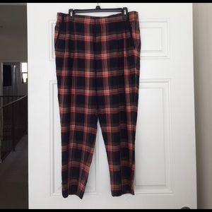 Cartonnier Anthropologie plaid pants