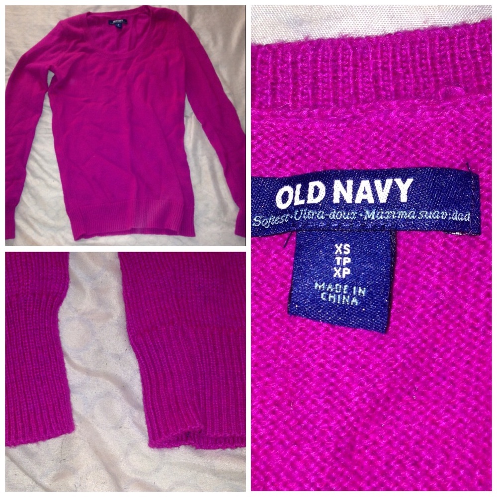 Pink old navy sweater