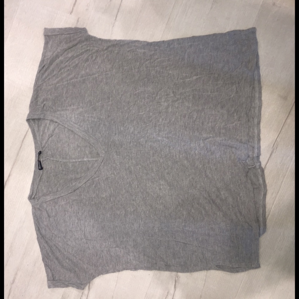 brandy melville gray loose t shirt