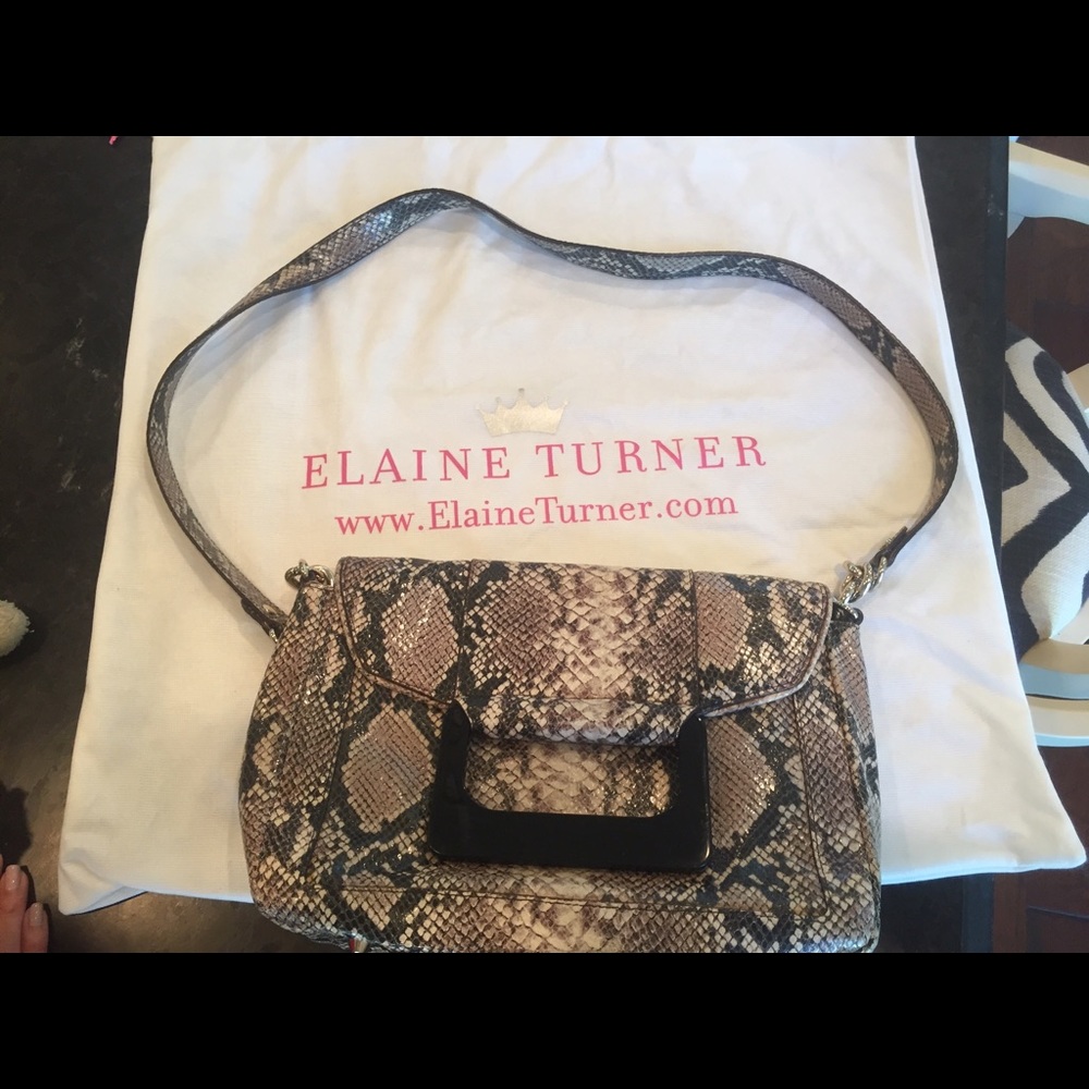 Elaine Turner
Olivia Python Cross Body Bag