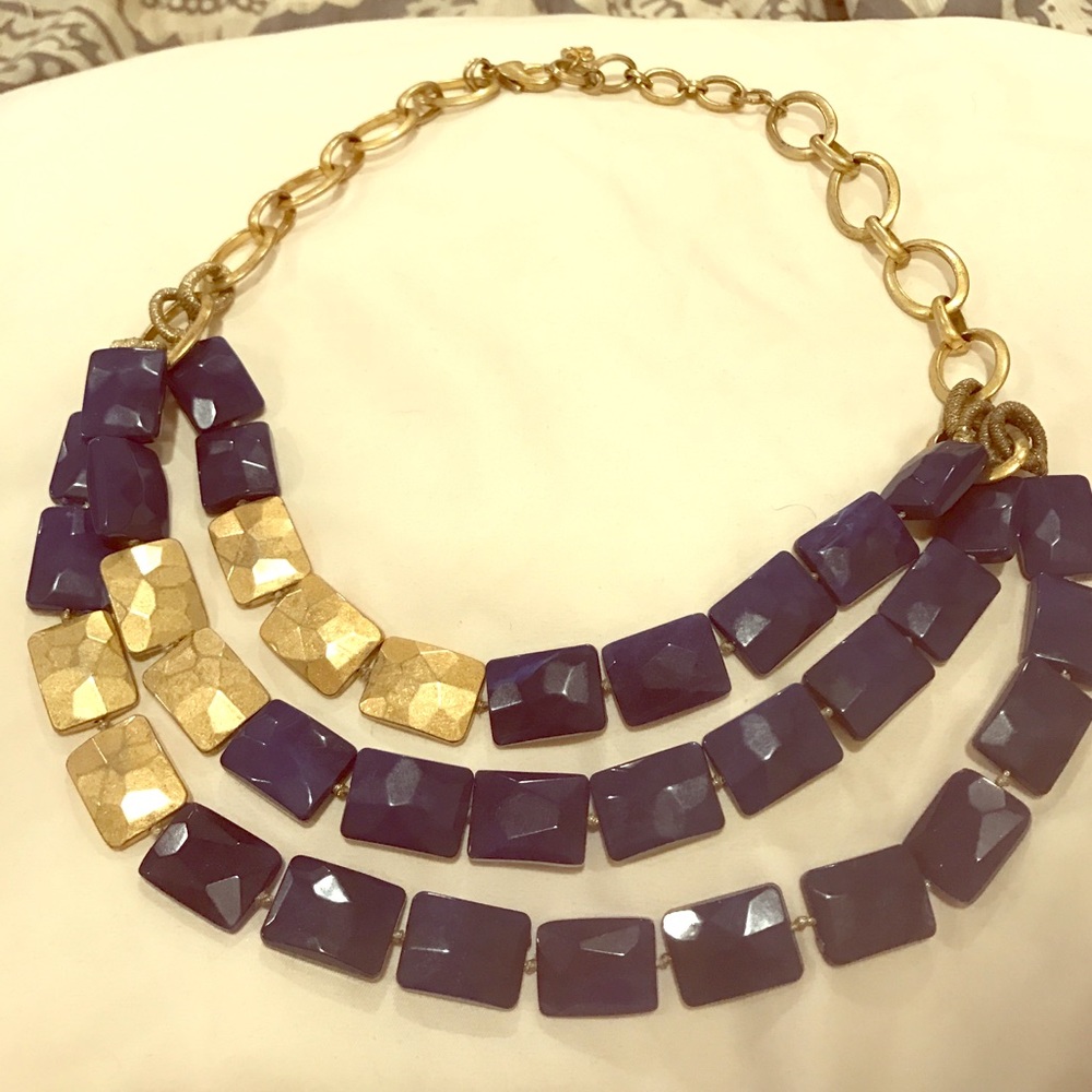 Stella and Dot color block necklace
