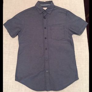 Mossimo Short Sleeve Casual Button-up Navy
