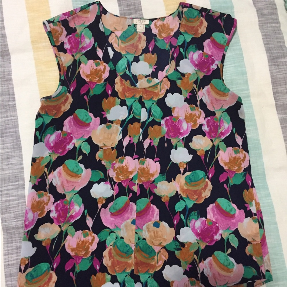 J Crew Floral Top