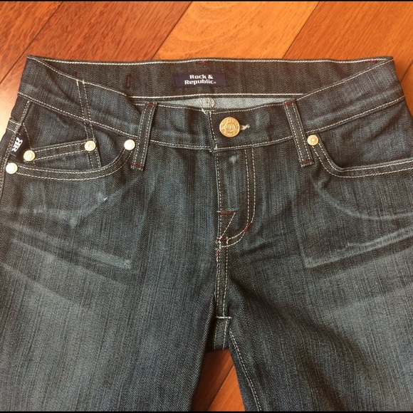 NWOT Rock&Republic Kiedis Flares Size 25 - Picture 2 of 4