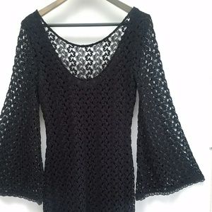 Free People Gypsy Lace Boho Crochet Festival Dress