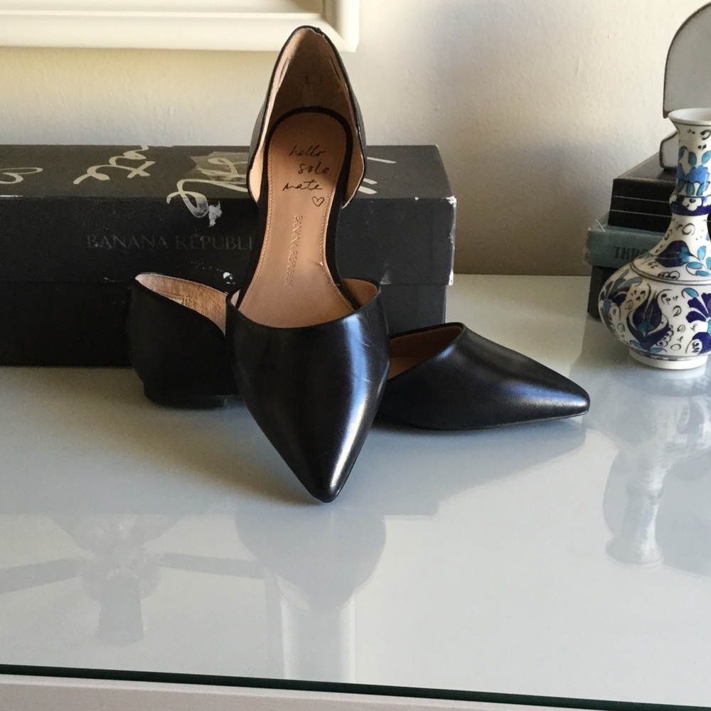 Leather flats