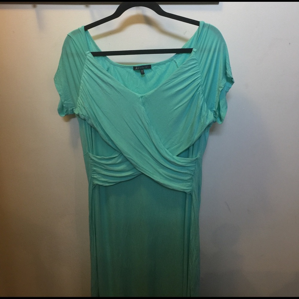 Gorgeous aquamarine maxi dress