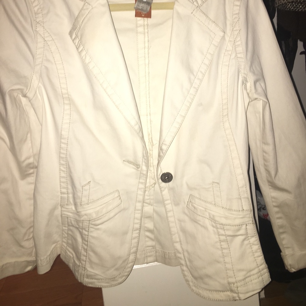 Cute white Jean Jacket!