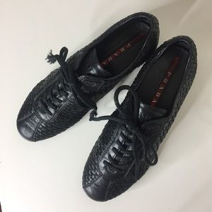 ❌❌SOLD❌❌ Prada Sneakers, weaved style. Size 36.5