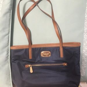 Michael Kors Nylon Navy Medium Tote