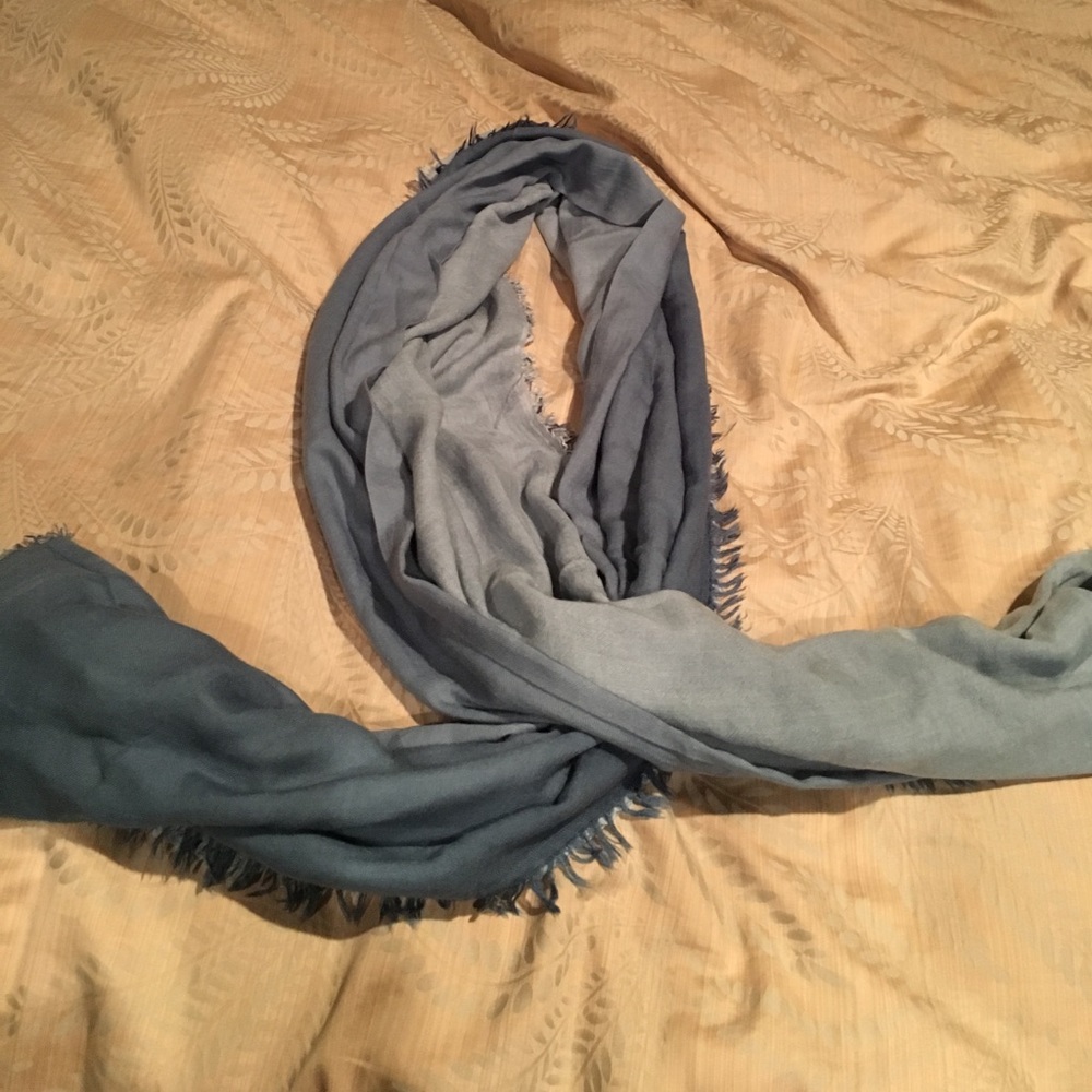 Blue acrylic scarf
